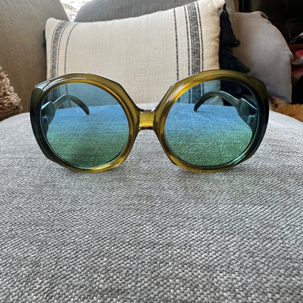 Rare Vintage Round Dior Ombré Sunglasses